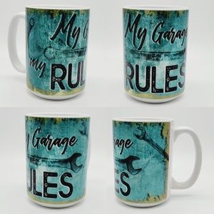"My Garage My Rule" Classic Vintage Ceramic Coffee Mug